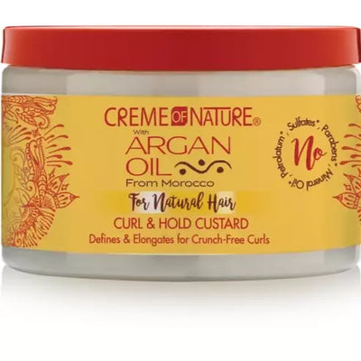 Creme of Nature Argan Oil Curl & Hold Custard 11.5oz - Sfbeautybar