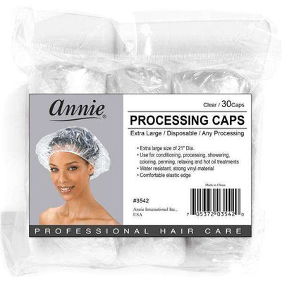 Annie Processing Caps XL 30Pc Clear - Sfbeautybar