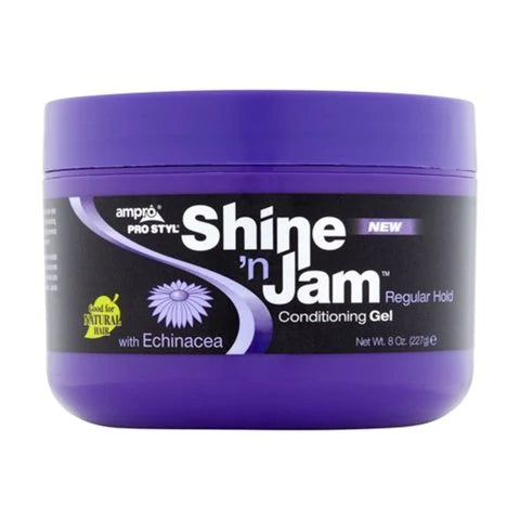 Ampro Shine 'n Jam Conditioning Gel Regular Hold 8oz - Sfbeautybar