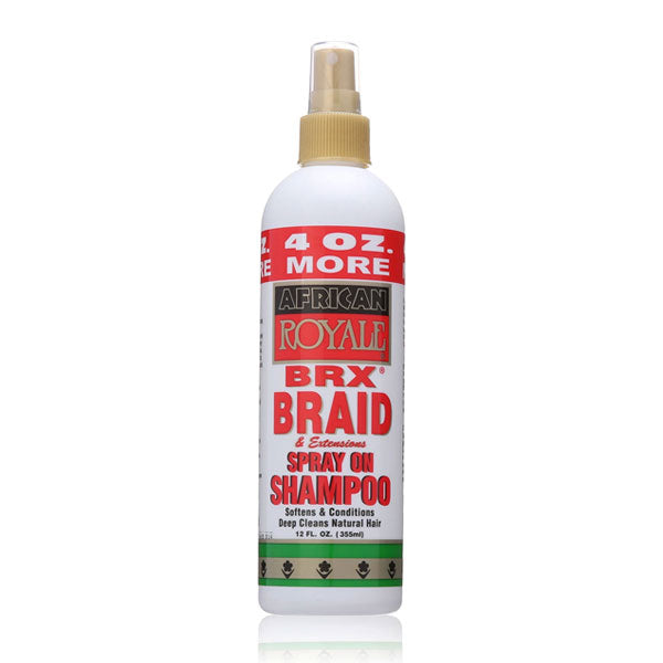 African Royals BRX Braid Extensions Spray on Shampoo 12oz - Sfbeautybar