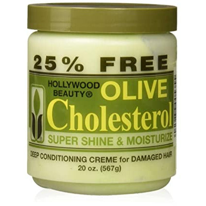 Hollywood Beauty Olive Cholesterol Super Shine & Moisturize 20oz - Sfbeautybar