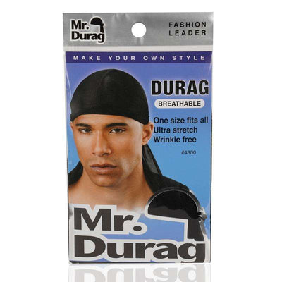 Mr. Durag Breathable Durag Black - Sfbeautybar