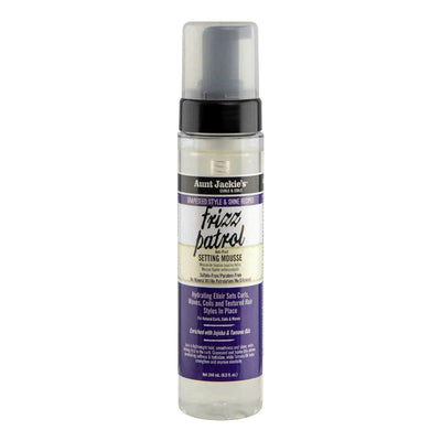 Aunt Jackie’s Grapeseed Frizz Patrol Anti-Poof Setting Mousse 4oz - Sfbeautybar