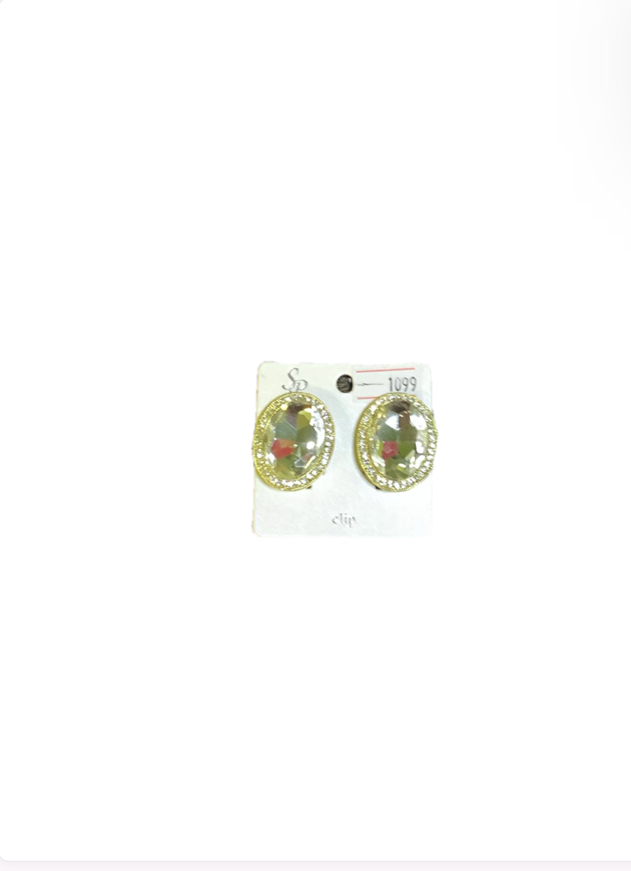 SP Clipped Round Silver Earrings