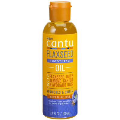 Cantu Flaxseed Smoothing Oil w/ Olive, Almond, Castor & Avocado 3.4oz - Sfbeautybar